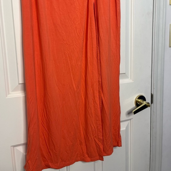 NWOT Laguna Side Knot Maxi Skirt - Koy Resort - Coral Punch L - Picture 5 of 13